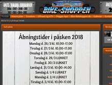 Tablet Screenshot of bike-shoppen.dk